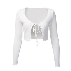 Crop Bow Tie front Cardigan